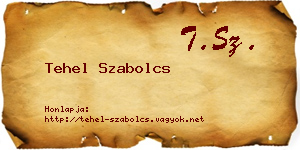 Tehel Szabolcs névjegykártya